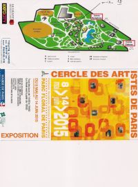 Le cercle des Artiste de Paris expose ses Artistes au Parc Floral. Du 8 mai au 14 juin 2015 à PARIS12. Paris.  14H00